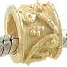 14K on Sterling VINE and DOT CHARM Bead fits Pandora Chamilia Biagi Charm Bracelet GIFT BOXED