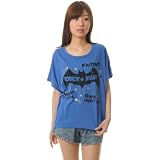 (ハニーズ コルザ)Honeys COLZA コウモリプリントＴシャツ ブルー Ｓ
