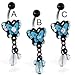 Jeweled butterfly belly ring with dangling stones Jeweled butterfly belly ring with dangling stones