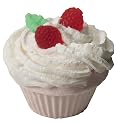 Fizzy Baker Cupcake Bath Bomb - Raspberries
