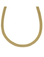 18KT Yellow Mesh Flat 8mm Bracelets Length = 7