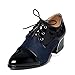 Carol Shoes Women's Mid Heel Lace up Oxfords Shoes