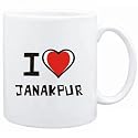 Mug White "I love Janakpur " Cities