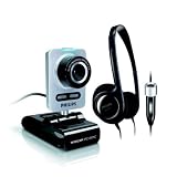 Philips SPC 1005NC/27 5MP High-Definition HD Desktop PC Notebook Laptop Webcam w/built-in Microphone and Headset/Headphone