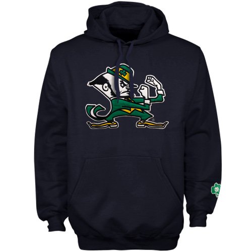 Notre Dame Fighting Irish Navy Blue Icon Pullover Hoodie Sweatshirt (X-Large)