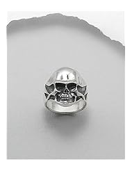 Skull Ring In 92.5 Sterling Silver