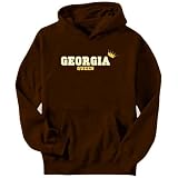 Georgia Queen Usa States Mens Hoodie (Brown, Sizes X-Small - XXX-Large)