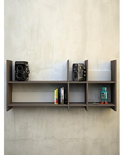 Design Twist Office Libreria In Melaminico Grigio