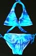 Girls 2-piece Swimwear Halter Top Bikini Aqua/BlueTD