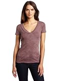 41bbO6sN2PL. SL160  Nation LTD Womens Vegas Burnout V Neck Tee