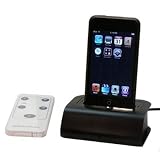 Docking Station Cradle with Remote Control for Apple IPOD / iTouch / iPhone / Nano with HOT Sync PC and AC Charger