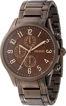 Fossil #FS4292 Men's Brown IP Chronograph Watch