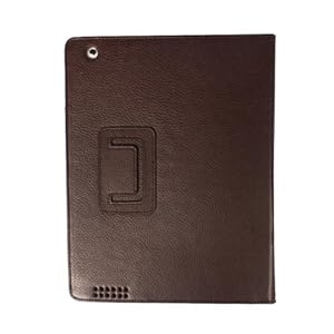 iPad 2 Classic Magnet Closure Book Style Reversal Folding Stand Folio Case Brown