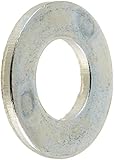 Steel Flat Washer, Zinc Plated Finish, ASME B18.22.1, 5/16" Screw Size, 11/32" ID, 11/16" OD, 0.065" Thick (Pack of 100)