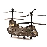 Riesengroßer 3 Kanal CHINOOK-TRANSPORT RC Hubschrauber/Helikopter/Heli! Angebrachte LED´s für noch mehr Flugspass! Inkl. Zubehör! Fertigmontiert – Ready-to-Fly!