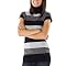 Xhilaration&reg; Juniors Body Con Turtleneck Sweater - Black Stripe Combo