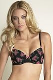 Betsey Johnson Intimates Stretch Mesh Cheetah balcony bra