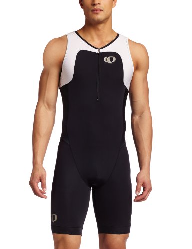 Pearl Izumi Men's Elite Intercool Tri Suit,Black/Black Streak,Small