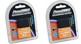 2 Pack Extended Life Replacement Battery BL-S1 Two Batteries in Total for Olympus E-PEN E-PL1 E-volt E-410 E-400 1400MAH Each + Free Pack Of LCD Screen Protectors