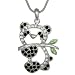 Crystal Panda Bear Pendant Necklace Fashion Jewelry