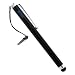 iKross Universal Black Stainless Steel Touch Screen Stylus with 3.5mm Adapter Plug - Retail Packaging