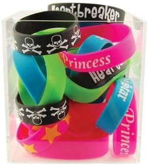 Colorful Sili Girls Bracelet, Wholesale Lot, Set of 36 (Assortment)