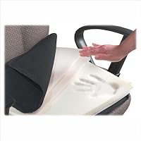 MAS91061 - Seat Cushion,Polyurethane Foam,17-1/2x17x2-3/4,Black