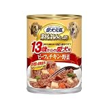愛犬元気 缶 13歳からの愛犬用 ビーフ&チキン・野菜 375g