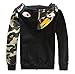 CLJJ7 Men's Shark Printed Hooded Sweatshirt