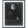 Historic Print (L): [Feodor Ivanovitch Chaliapin, 1873-1938, in the title role of Boito's Mefistofele half-l