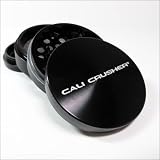 Large Authentic Cali Crusher Ultra Premium Herb Grinder 4 Piece Black (CC-7-B)