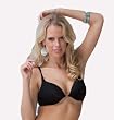 Black Pearl: Power Pad Enhancer Top (All styles sold as separates; Top Only)