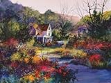 Sun Dappled Vista Art Poster PRINT Diane Anderson 17x13