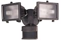 Heath Zenith SL-5512-BZ-B 300-Watt Quartz Halogen Motion-Sensing Twin Security Light, Bronze