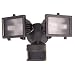 Heath Zenith SL-5512-BZ 300-Watt Quartz Halogen Motion-Sensing Twin Security Light, Bronze