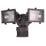Heath Zenith SL-5512-BZ-B 300-Watt Quartz Halogen Motion-Sensing Twin Security Light, Bronze