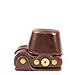 MegaGear Ever Ready Protective Leather Camera Case, Bag for Samsung NX500 with 16-50 mm Compact System Camera (Dark Brown) (Model: MG543)