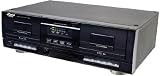 Pyle PT659DU Dual Stereo Cassette Deck with Tape USB to MP3 Converter