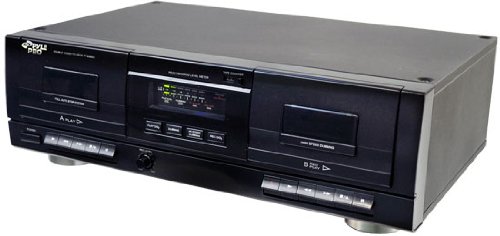 PYLE PRO PT659DU Dual Cassette Deck with MP3 Conversion