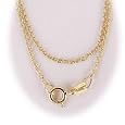 Gold Overlay Sterling Silver Round Cable Chain Necklace 14" 16" 18" 20" Italy