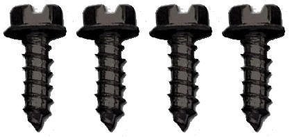 BRAND NEW 4 Black License Plate Screws