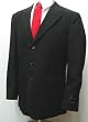 Brand New Men's Three Button Single Breasted Black Dress Suit