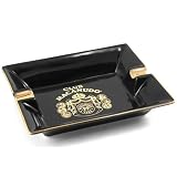 Club Macanudo Hyde Park Black & Gold Ceramic Cigar Ashtray
