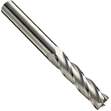 Niagara Cutter C430 Carbide End Mill, General Purpose, Uncoated (Bright), 4 Flutes, Square End