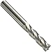 Niagara Cutter C430 Carbide Square Nose End Mills, Inch, Uncoated (Bright) Finish, Roughing and Finishing Cut, 30 Degree Helix, For Use With All Materials