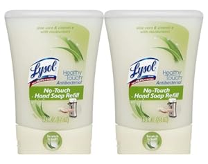 Lysol No-Touch Automatic Hand Soap, Aloe, 1 Refill, 8.5 Ounce (Pack of 2)