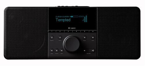 Logitech Squeezebox Boom Tragbarer Netzwerk-Musikplayer (VFD-Display, WLAN 802.11g) schwarz