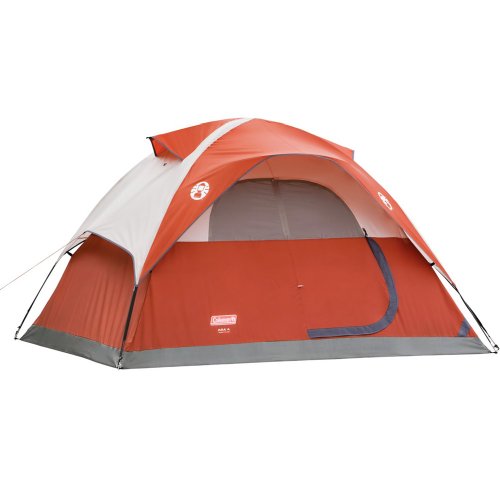 Coleman 4 Person Dome Tent - Red (9'x7')