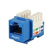 Cat5E Punch Down Keystone Jack - Blue