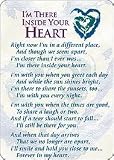 I'm There Inside Your Heart Memorial Prayer Card